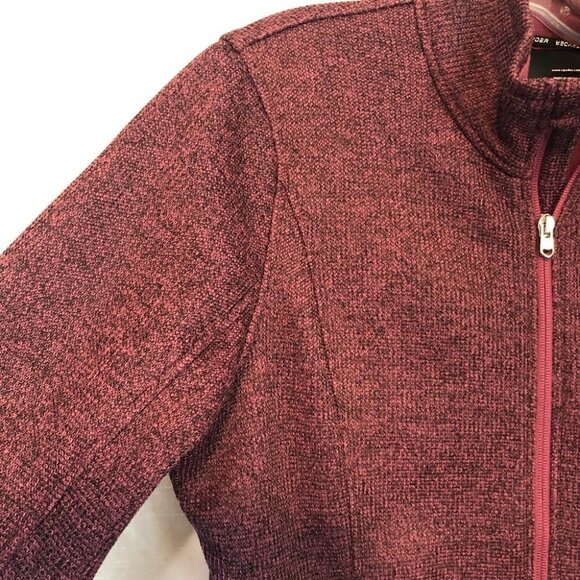Spyder Full Zip Textured Burgundy Jacket Ladies Lg - Picture 5 of 14
